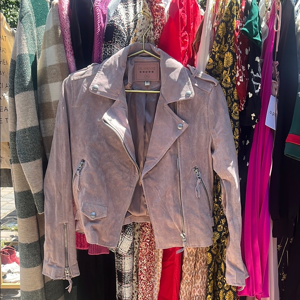 Blank NYC Women's Light Purple Suede Jacket XS